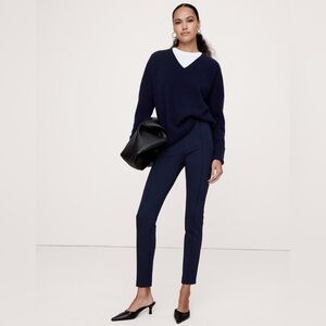 NWT! Banana Republic Hyper Navy Blue Skinny Everywhere Ponte Pant 761465 🩶